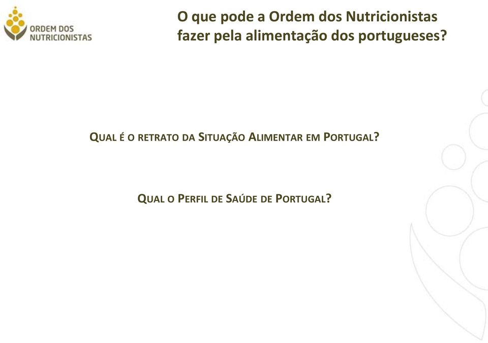 QUAL É O RETRATO DA SITUAÇÃO ALIMENTAR