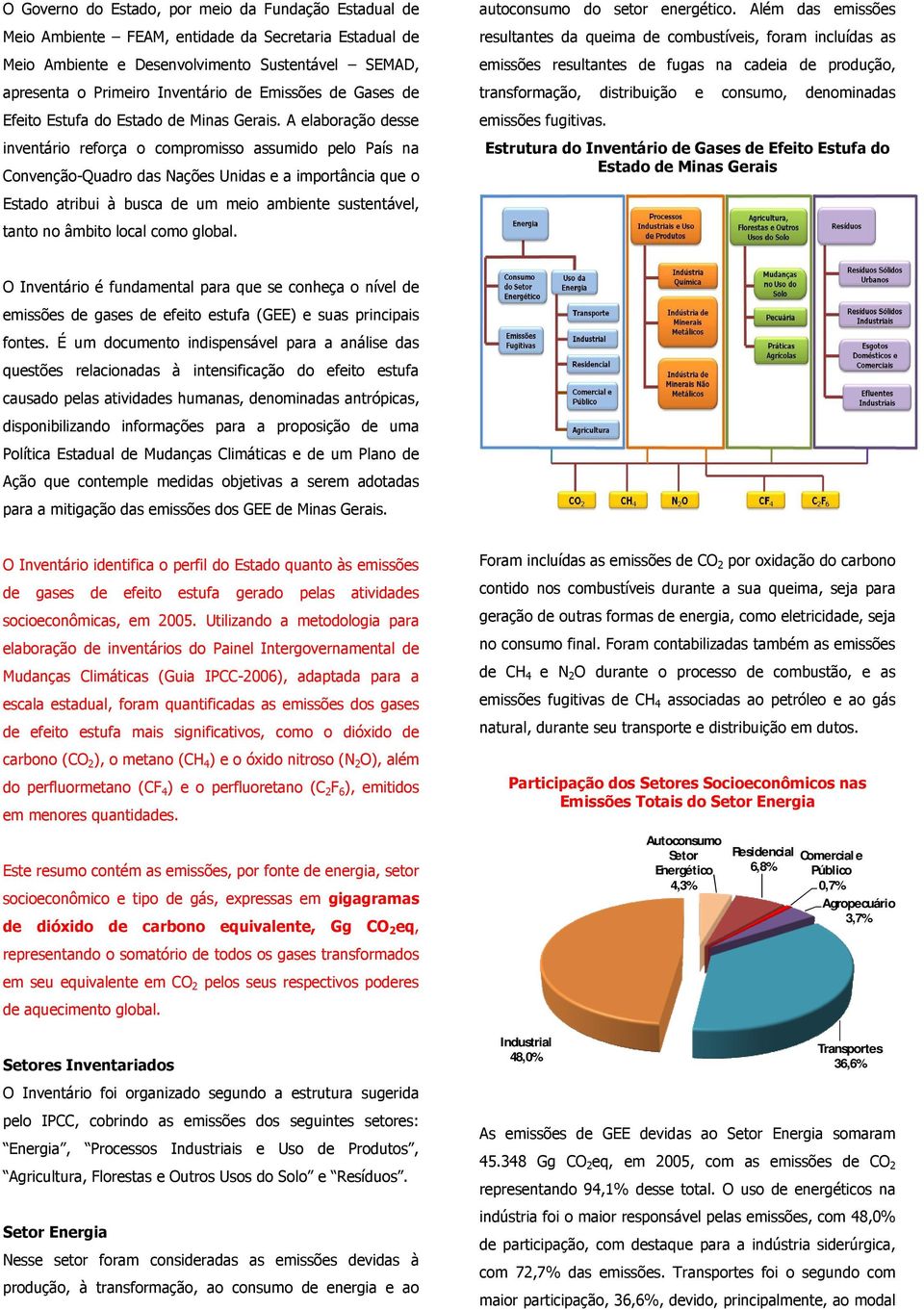 A elaboração desse inventário reforça o compromisso assumido pelo País na Convenção-Quadro das Nações Unidas e a importância que o Estado atribui à busca de um meio ambiente sustentável, tanto no