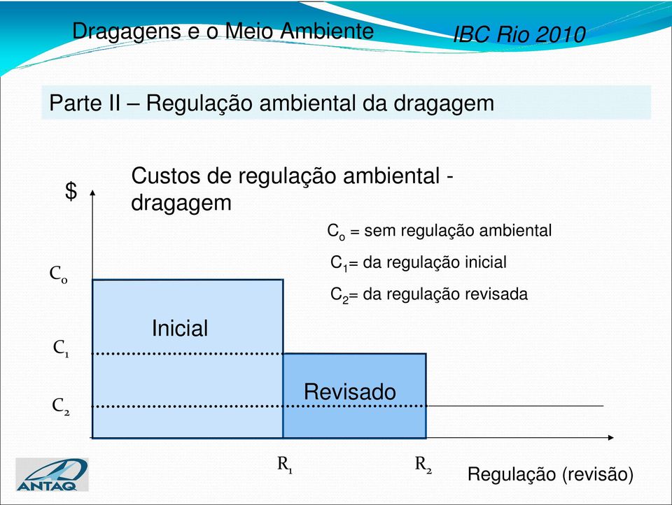 sem regulação ambiental C 1 = da regulação inicial C 2 =