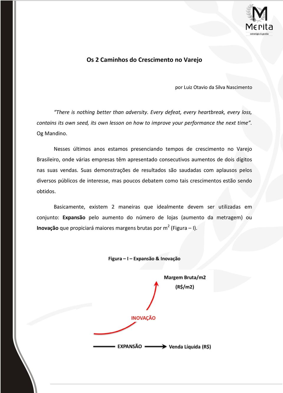 Nesses últimos anos estamos presenciando tempos de crescimento no Varejo Brasileiro, onde várias empresas têm apresentado consecutivos aumentos de dois dígitos nas suas vendas.