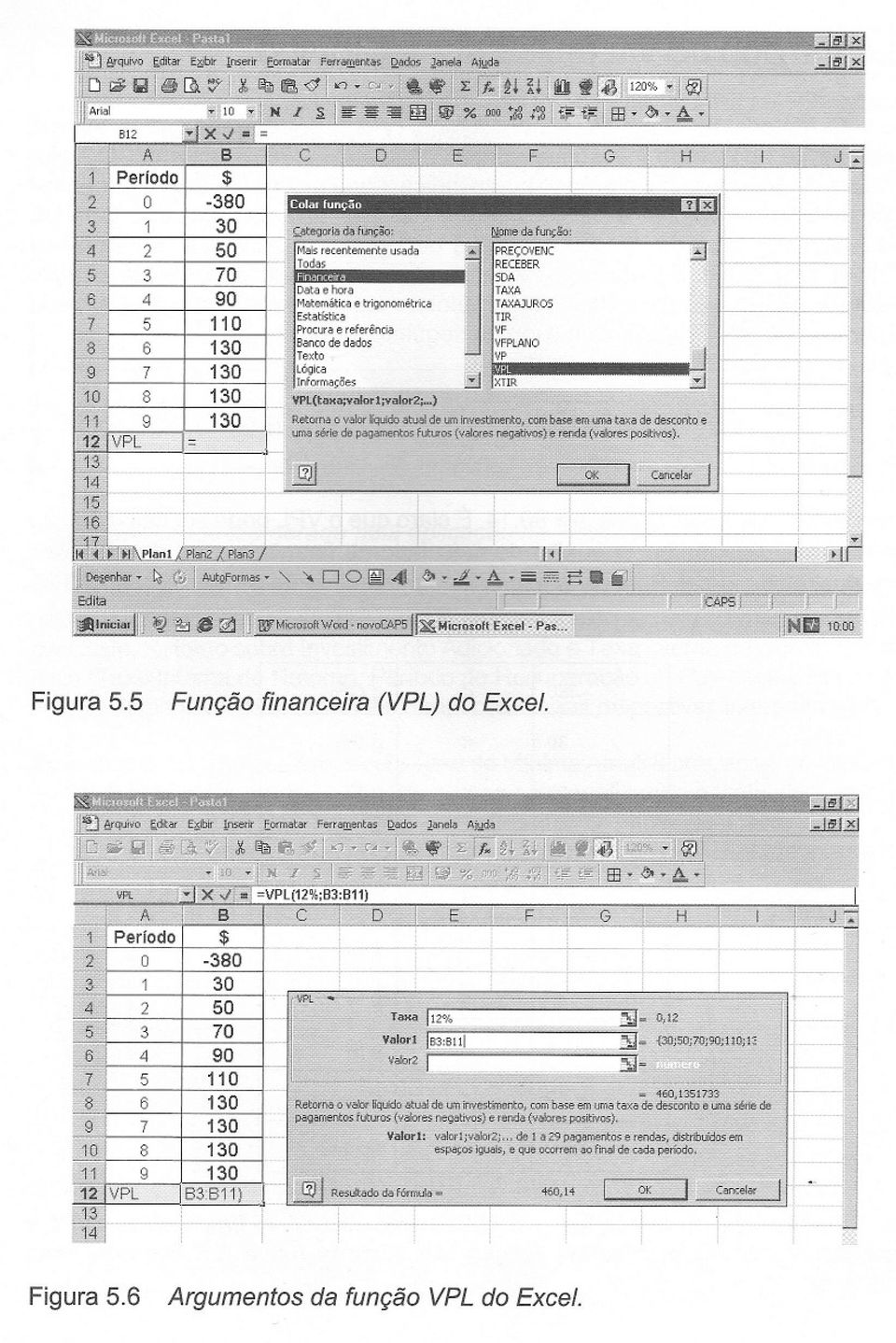 (VPL) d Excel.