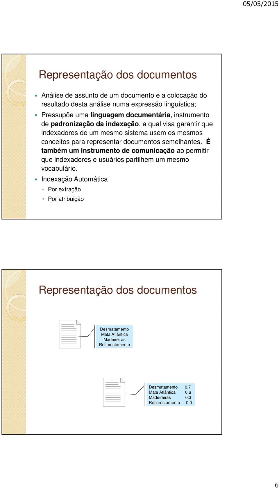 documentos semelhantes. É também um instrumento de comunicação ao permitir que indexadores e usuários partilhem um mesmo vocabulário.