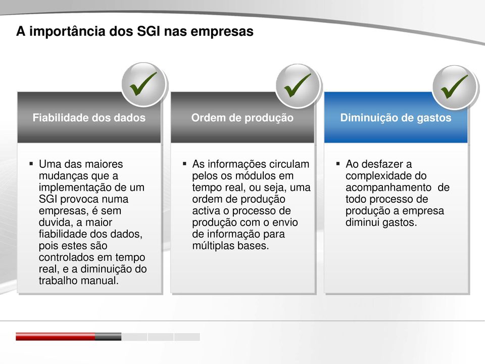 diminuição do trabalho manual.