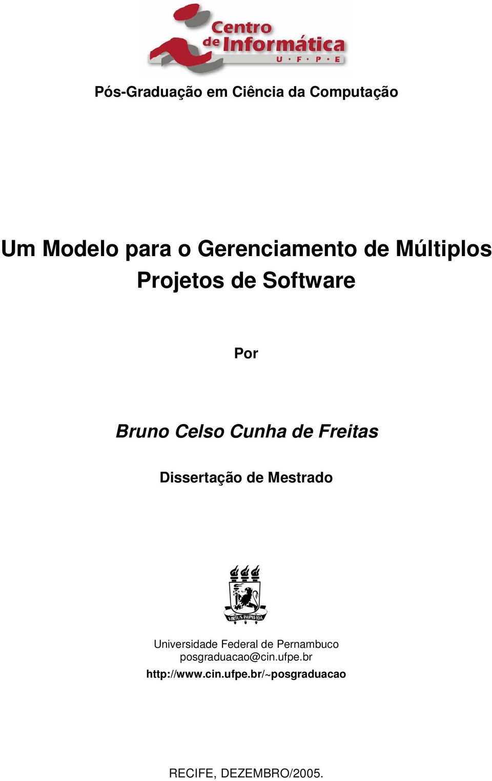 Freitas Dissertação de Mestrado Universidade Federal de Pernambuco