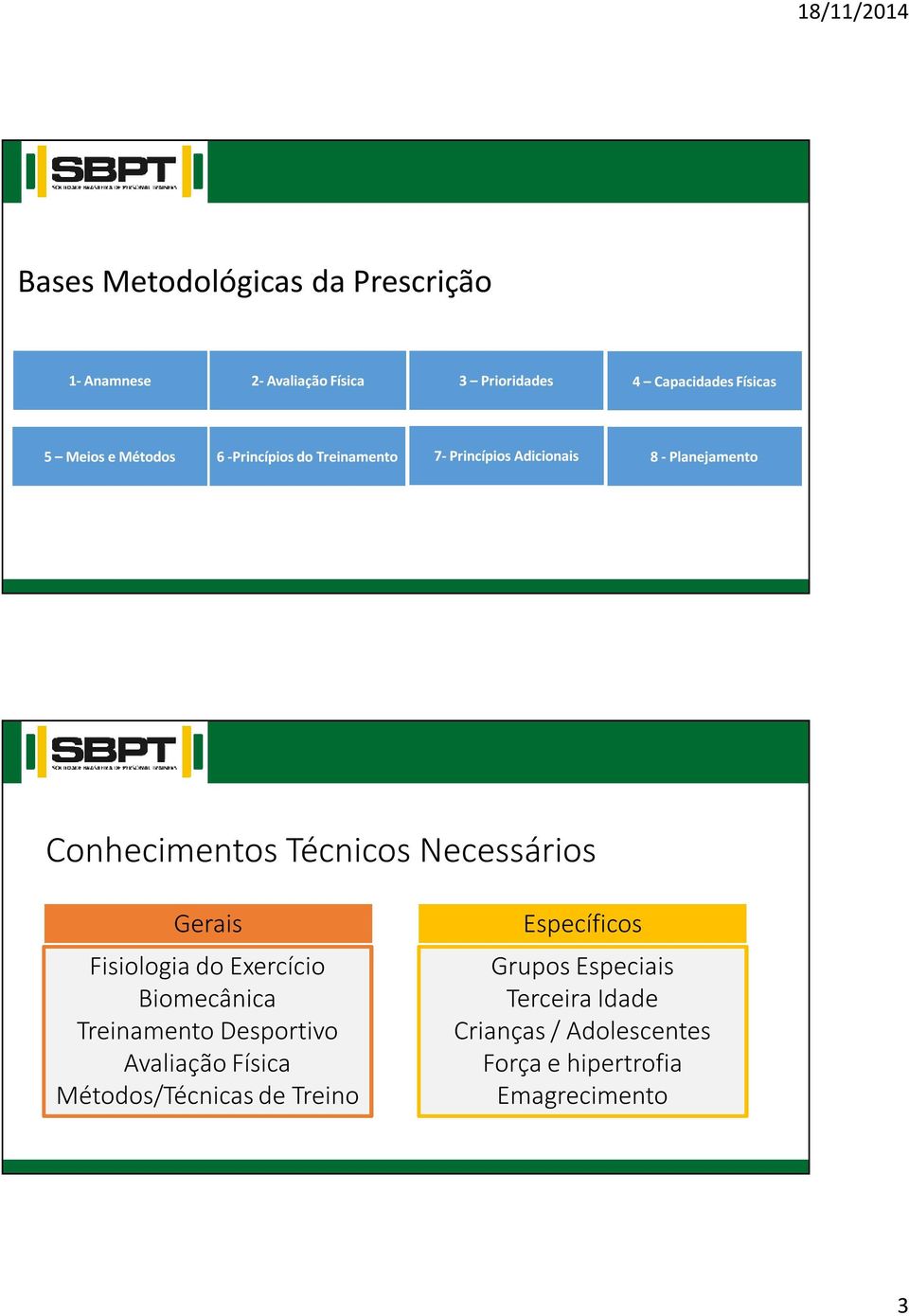 Necessários Gerais Fisiologia do Exercício Biomecânica Treinamento Desportivo Avaliação Física