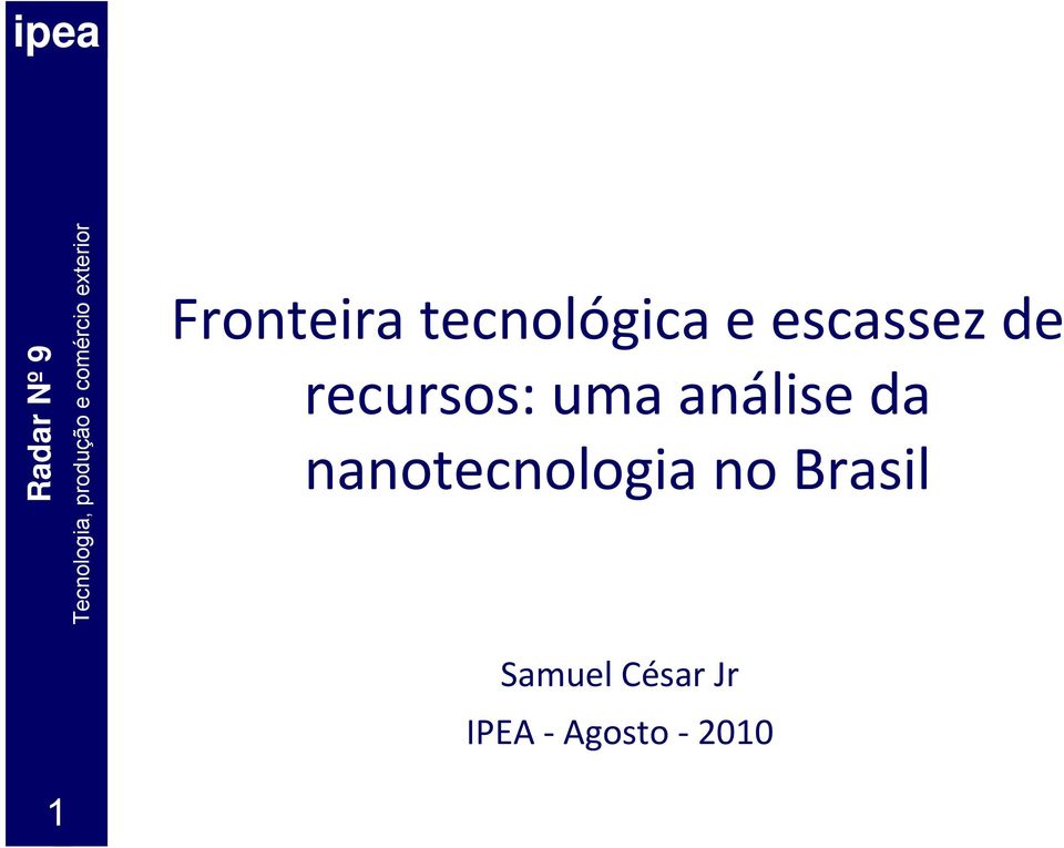 análise da nanotecnologia no