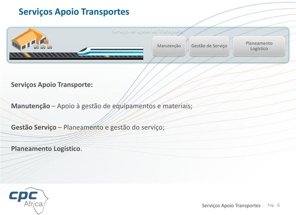 Manutenção Apoio à gestão de equipamentos e materiais; Gestão Serviço