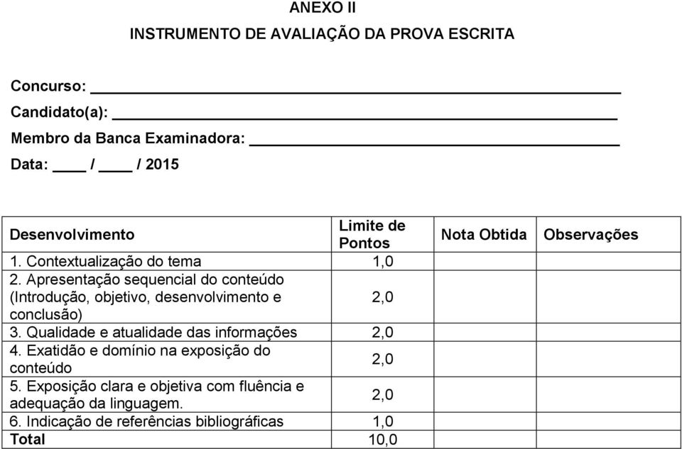 Apresentação sequencial do conteúdo (Introdução, objetivo, desenvolvimento e 2,0 conclusão) 3.