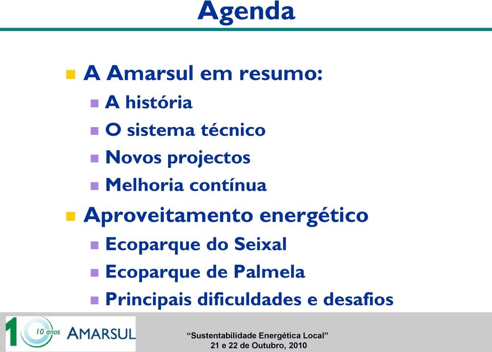 contínua Aproveitamento energético Ecoparque do