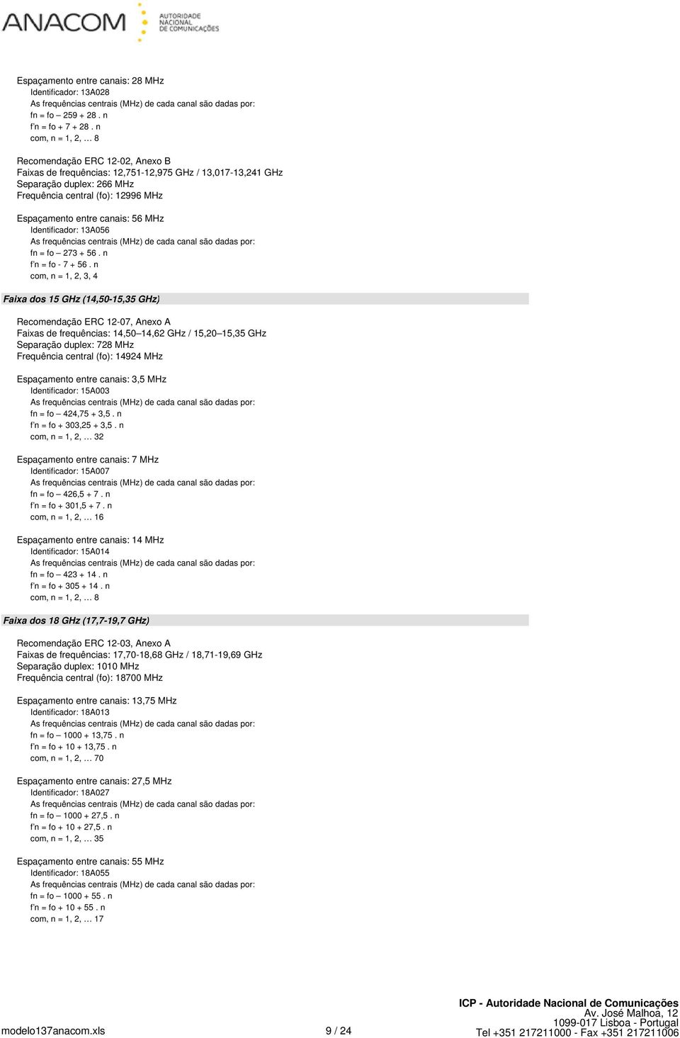 Mz Identificador: 13A056 fn = fo 273 + 56. n f n = fo - 7 + 56.