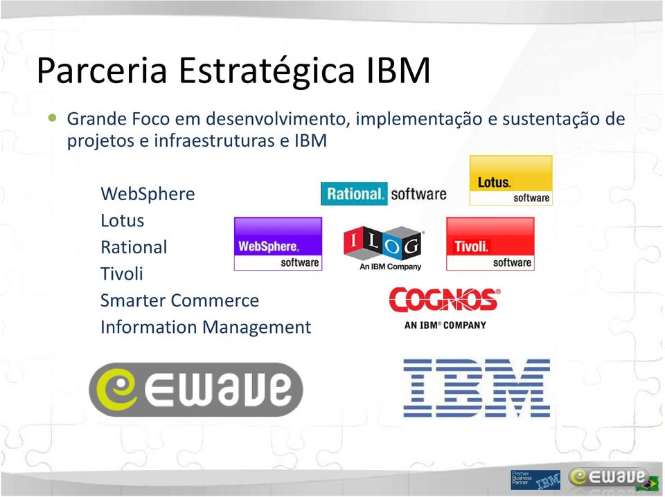 projetos e infraestruturas e IBM WebSphere