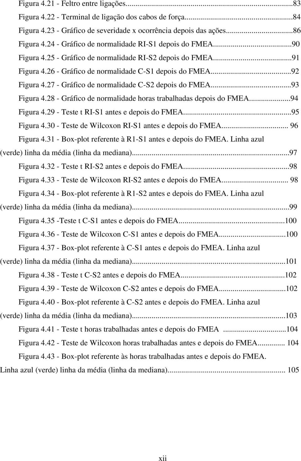 27 - Gráfico de normalidade C-S2 depois do FMEA...93 Figura 4.28 - Gráfico de normalidade horas trabalhadas depois do FMEA...94 Figura 4.29 - Teste t RI-S1 antes e depois do FMEA...95 Figura 4.