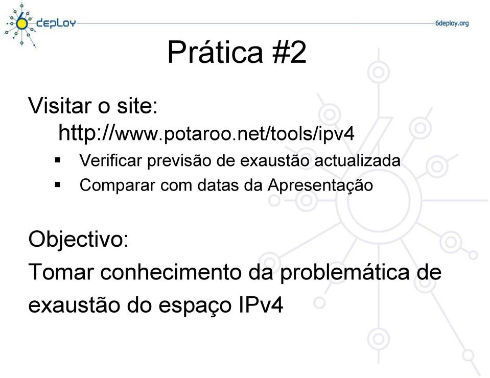 actualizada Comparar com datas da Apresentação