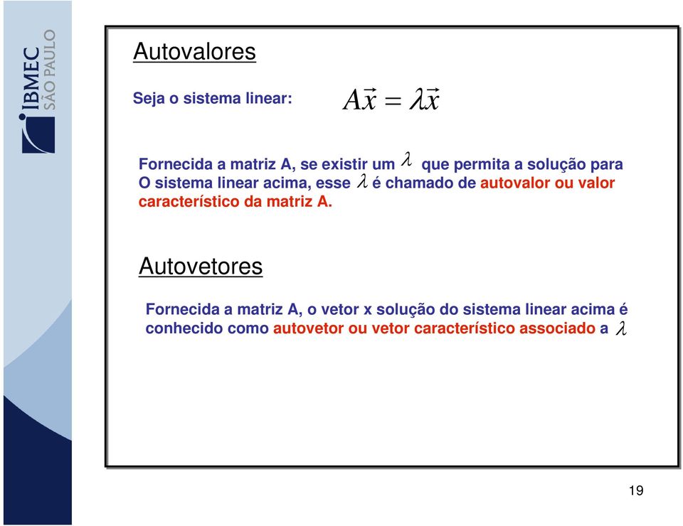 valo caacteístico da matiz A.