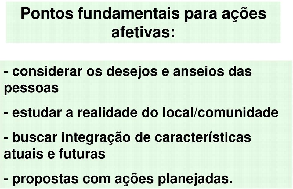 do local/comunidade - buscar integração de