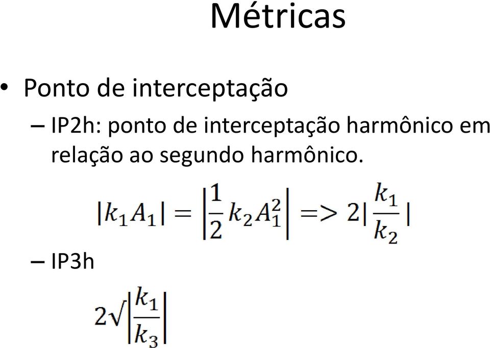 de interceptação harmônico