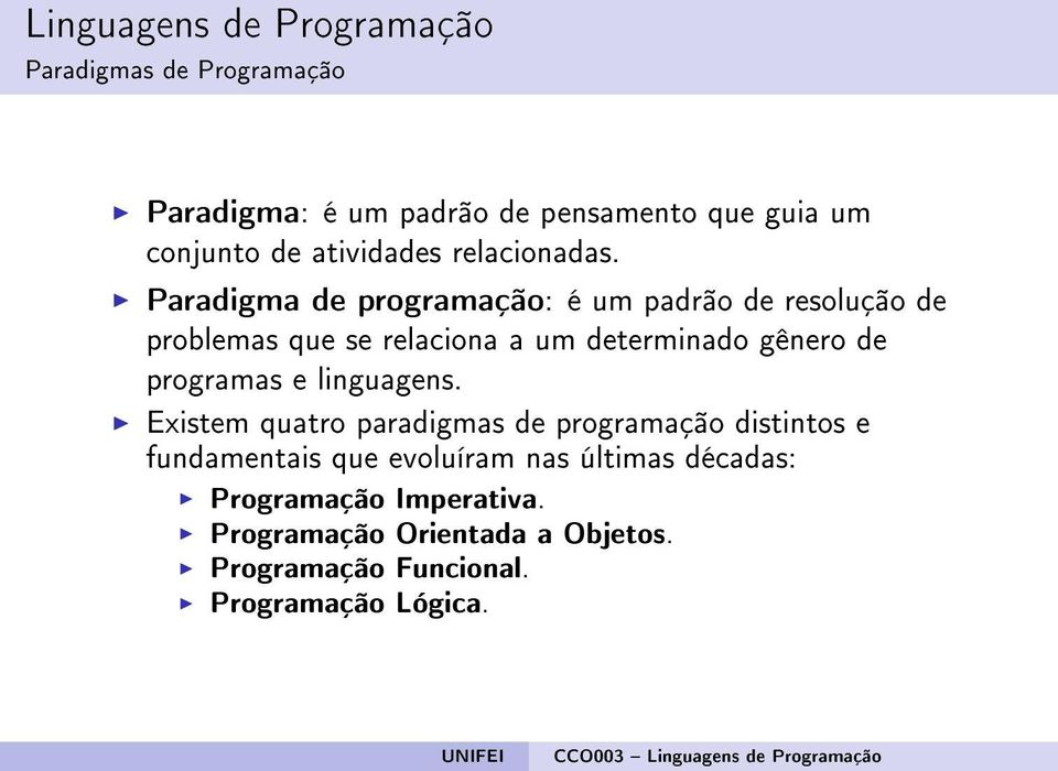 programas e linguagens.