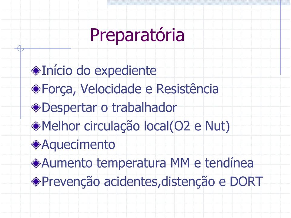 circulação local(o2 e Nut) Aquecimento Aumento