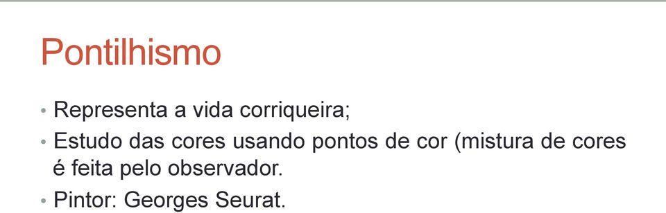 pontos de cor (mistura de cores é