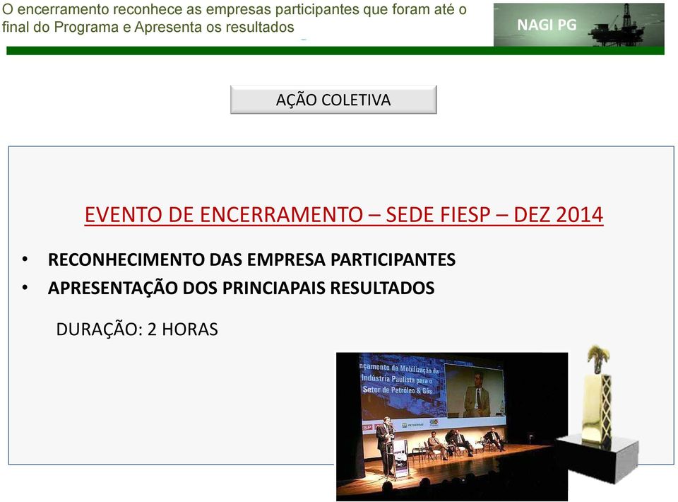 DE ENCERRAMENTO SEDE FIESP DEZ 2014 RECONHECIMENTO DAS EMPRESA