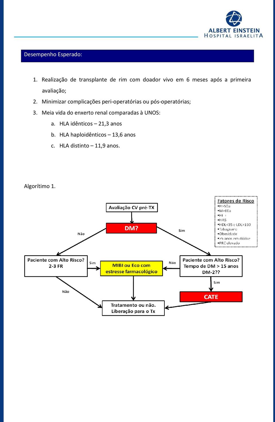 avaliação; 2. Minimizar complicações peri-operatórias ou pós-operatórias; 3.