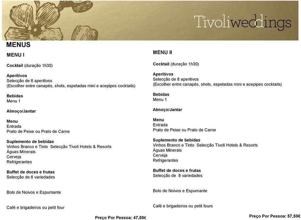 Prato de Carne Vinhos Branco e Tinto Selecção Tivoli Hotels & Resorts Selecção de 8 variedades Café e