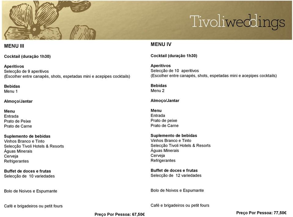 Prato de Carne Vinhos Branco e Tinto Selecção Tivoli Hotels & Resorts Selecção de 12 variedades Café e