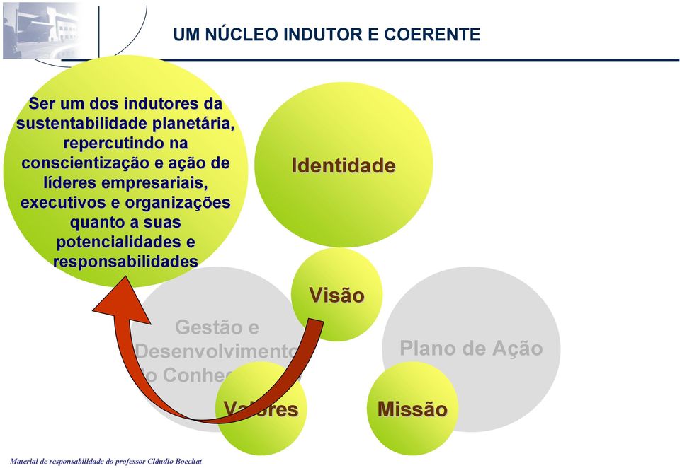 executivos e organizações quanto a suas potencialidades e responsabilidades