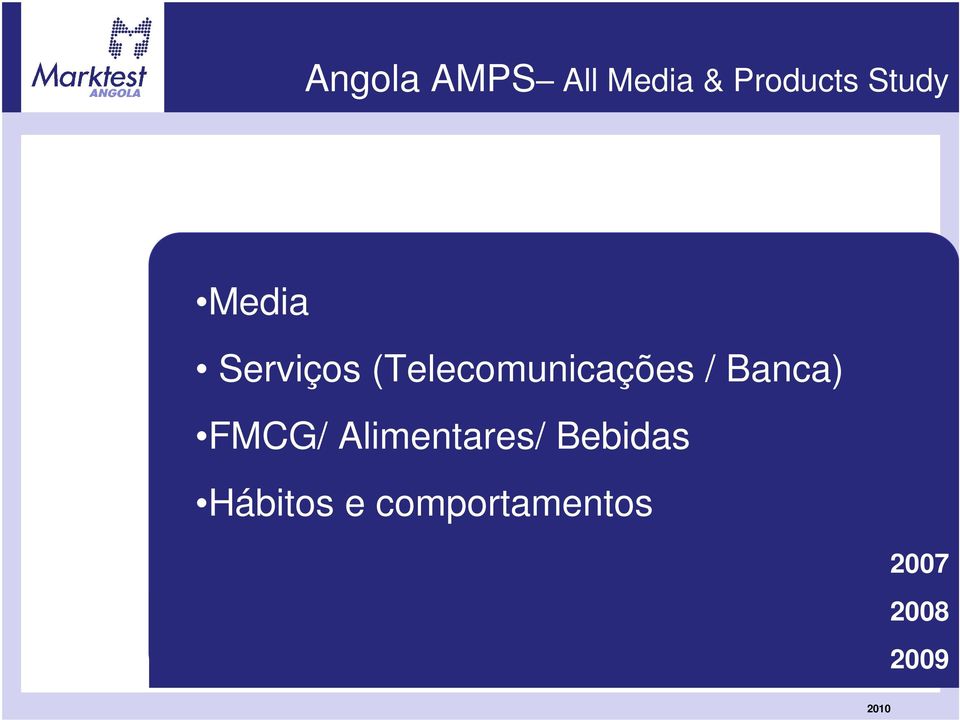 (Telecomunicações / Banca) FMCG/