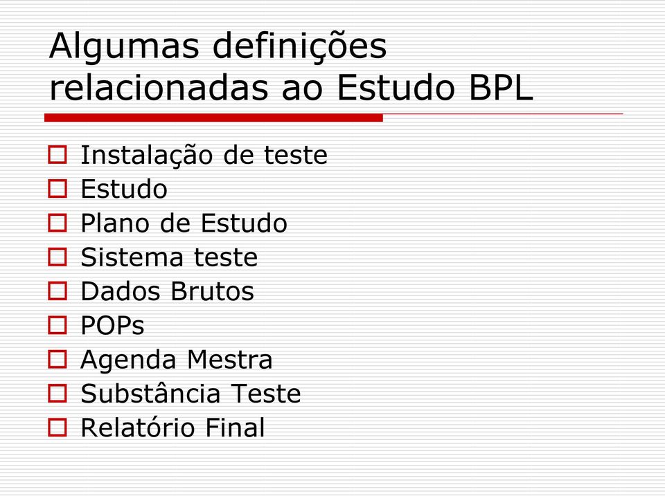 Estudo Sistema teste Dados Brutos POPs