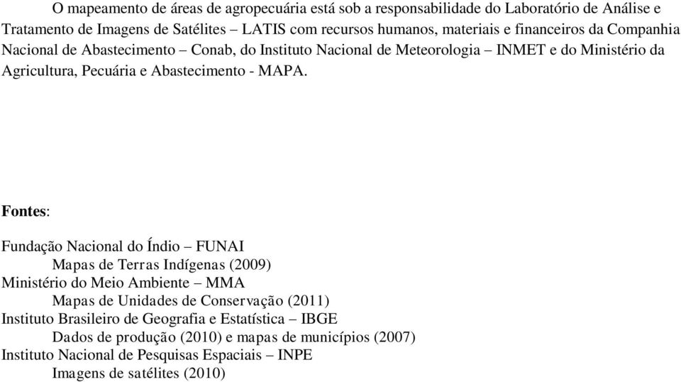 Abastecimento - MAPA.