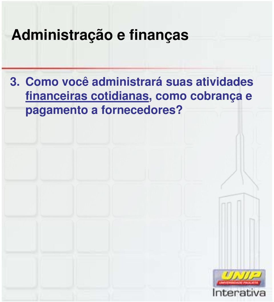 atividades financeiras