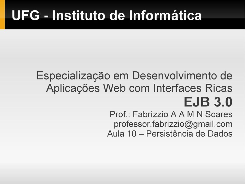 Ricas EJB 3.0 Prof.