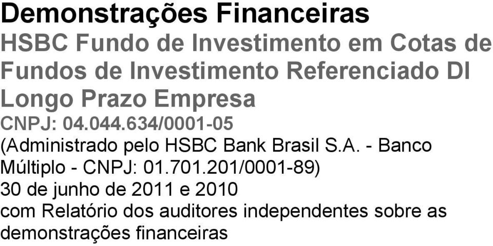 HSBC Bank Brasil S.A.