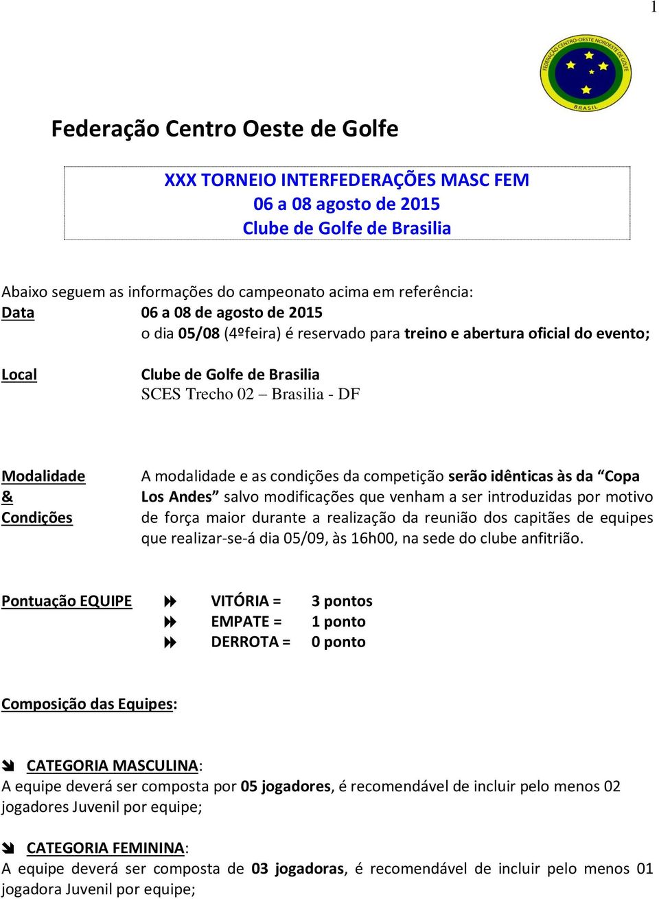 idênticas às da Copa Los Andes salvo modificações que venham a ser introduzidas por motivo de força maior durante a realização da reunião dos capitães de equipes que realizar-se-á dia 05/09, às