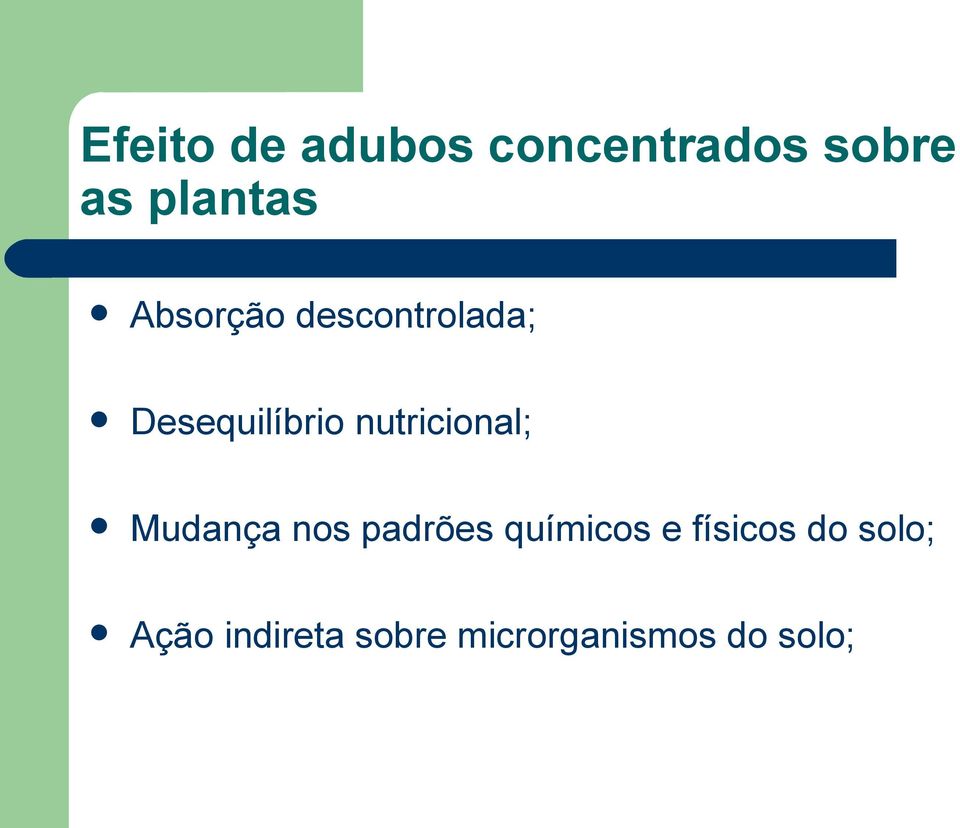 nutricional; Mudança nos padrões químicos e