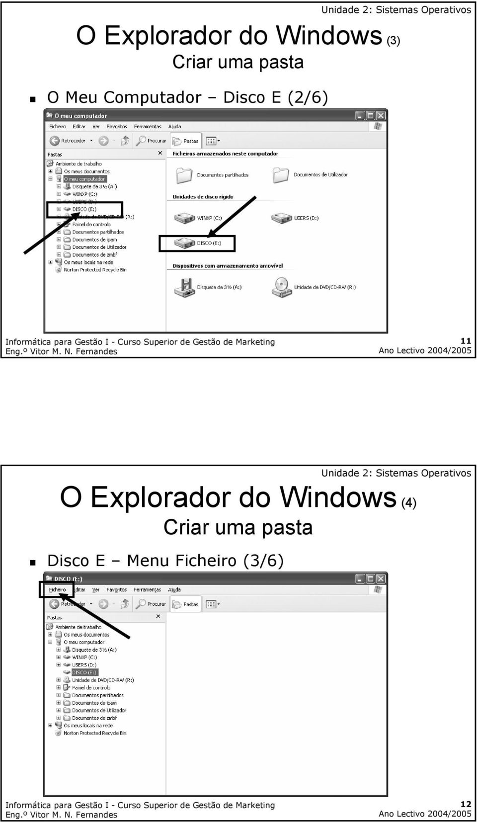 11 O Explorador do Windows (4) Criar