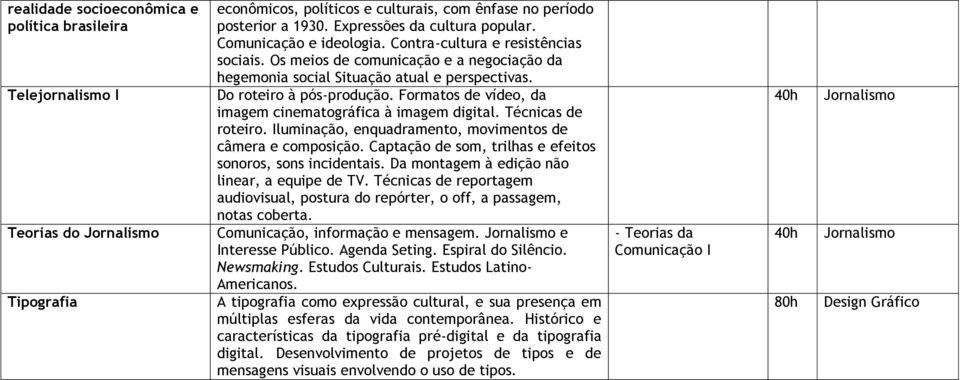 Formatos de vídeo, da imagem cinematográfica à imagem digital. Técnicas de roteiro. Iluminação, enquadramento, movimentos de câmera e composição.