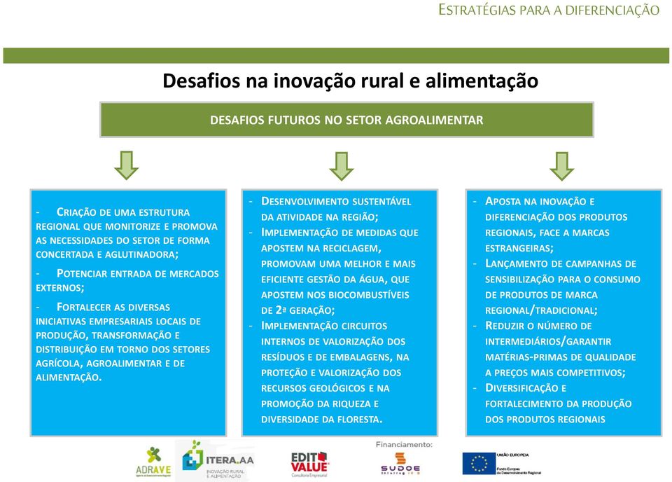 AGRÍCOLA, AGROALIMENTAR E DE ALIMENTAÇÃO.