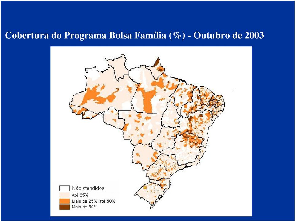 famílias beneficiárias em out/2003, dividido pela