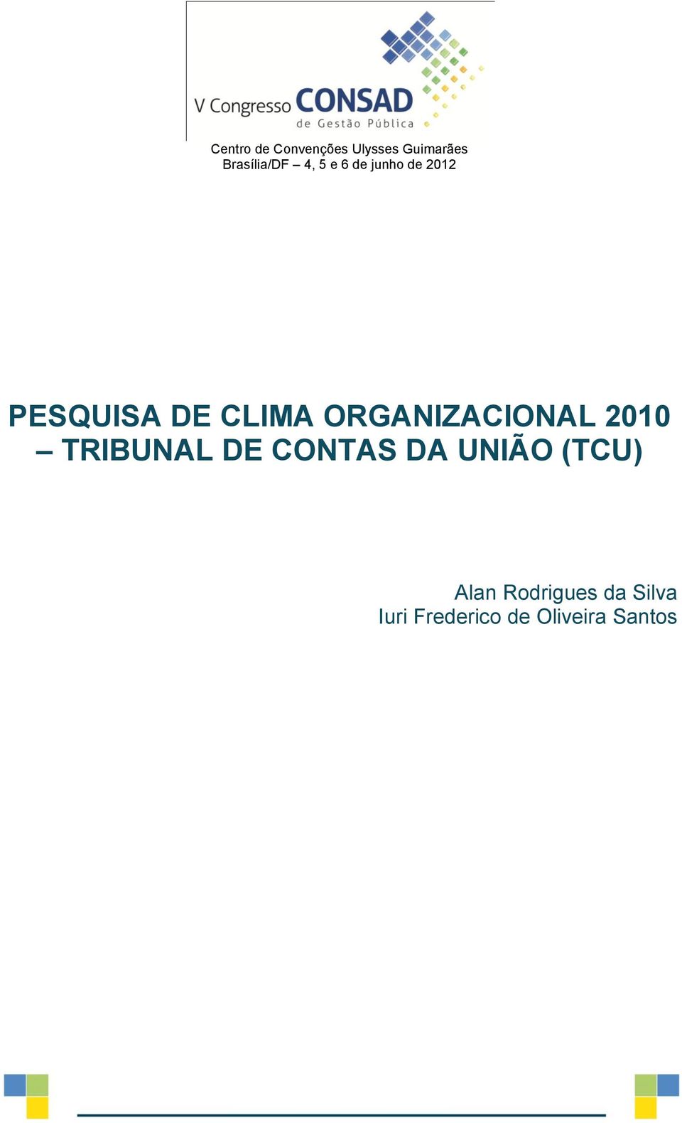 ORGANIZACIONAL 2010 TRIBUNAL DE CONTAS DA UNIÃO