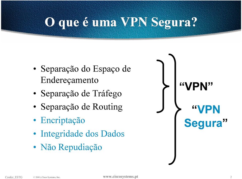 Separação de Tráfego Separação de Routing