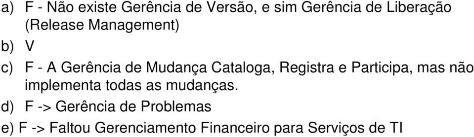 Registra e Participa, mas não implementa todas as mudanças.