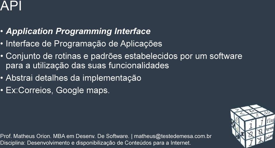 estabelecidos por um software para a utilização das suas