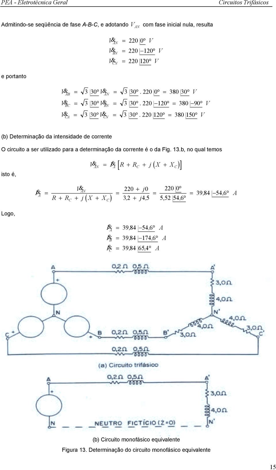 0 10 80 150 CN (b) Determinação da intensidade de corrente O circuito a ser utilizado para a determinação da corrente é o da Fig. 1.b, no qual