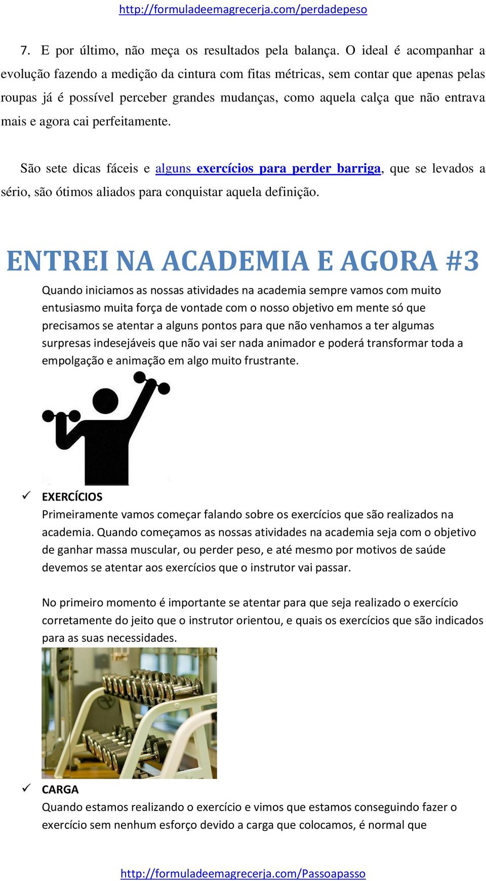 agora cai perfeitamente. São sete dicas fáceis e alguns exercícios para perder barriga, que se levados a sério, são ótimos aliados para conquistar aquela definição.