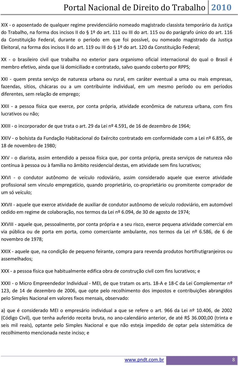 119 ou III do 1º do art.