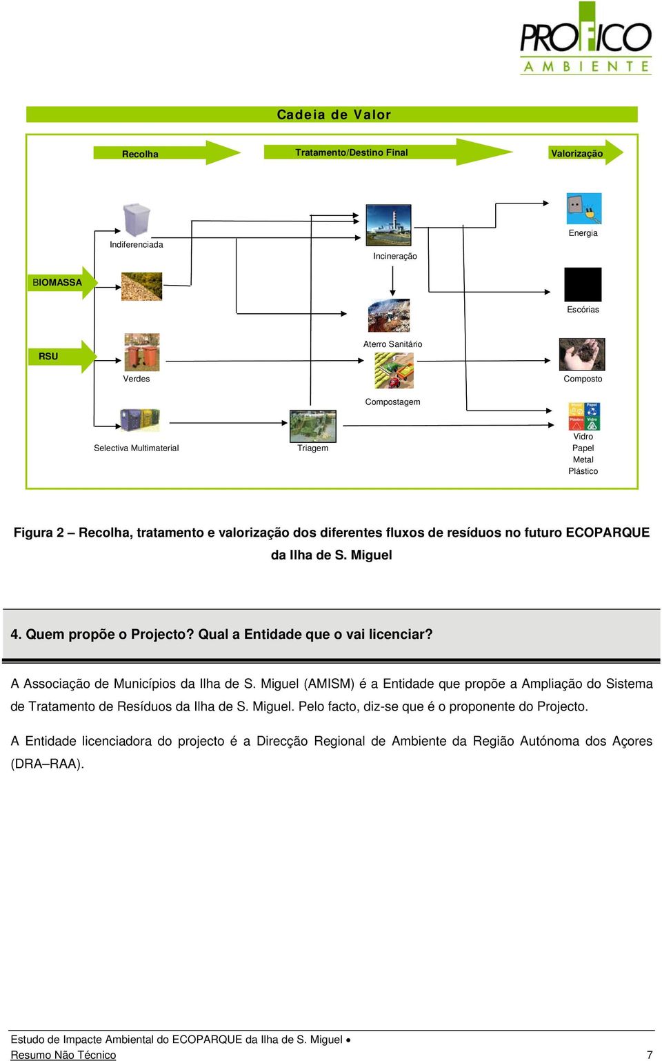 Quem propõe o Projecto? Qual a Entidade que o vai licenciar? A Associação de Municípios da Ilha de S.