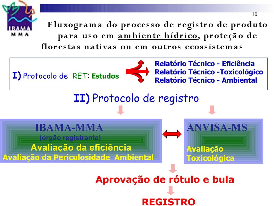 Relatório Técnico -Toxicológico Relatório Técnico - Ambiental II) Protocolo de registro IBAMA-MMA (órgão