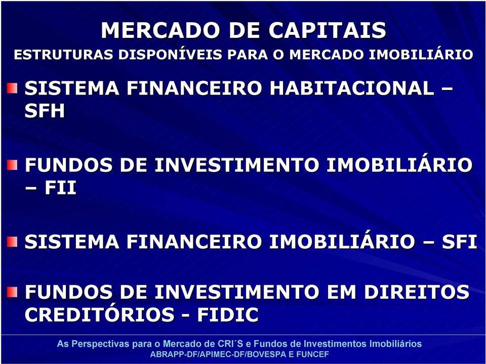 INVESTIMENTO IMOBILIÁRIO FII SISTEMA FINANCEIRO